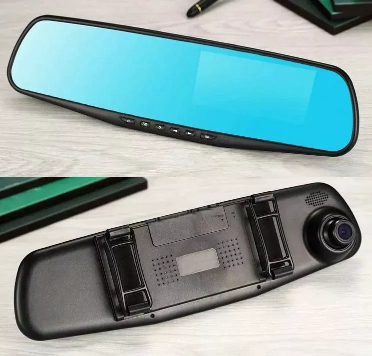 Cámara Dual Carro Espejo Retrovisor Dvr