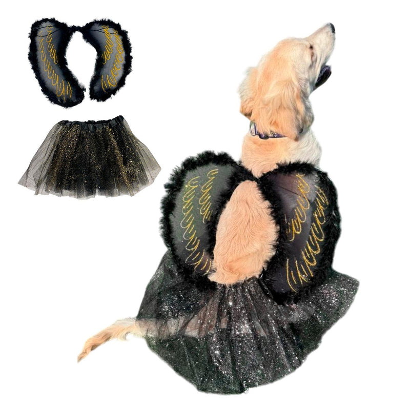 Disfraz Mascota Angel Negro OF-1487PET